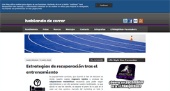Desktop Screenshot of hablandodecorrer.com