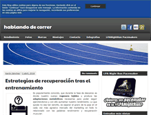 Tablet Screenshot of hablandodecorrer.com